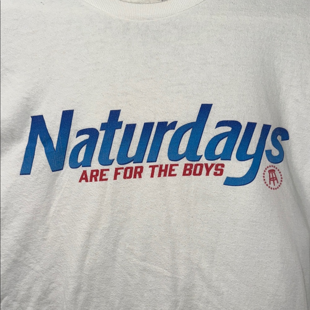 Naturdays are for the boys, barstool sports Delta White Heavyweight T-Shirt 2010
